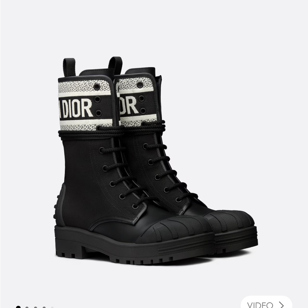 Christian Dior D-MAJOR ANKLE BOOT size 37 black